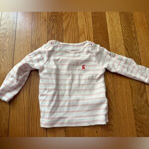 Jules pink white striped shirt